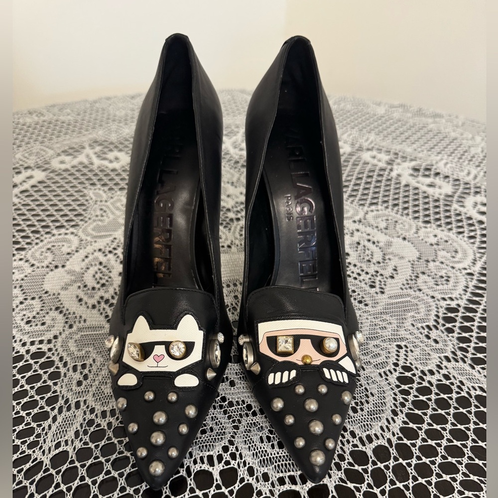 Black Studded Women's Shoes
